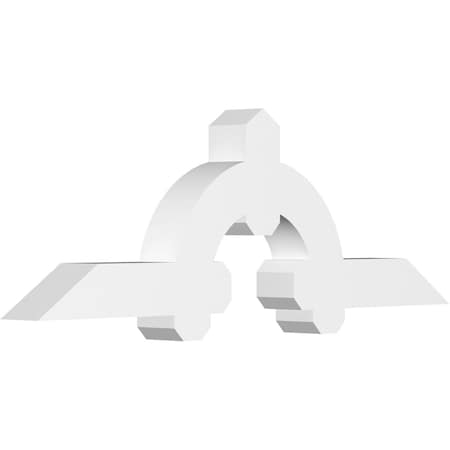 Ekena Millwork Ericson Architectural Grade PVC Gable Bracket, 48"W x 16"H x 4"D x 4"F, 8/12 Pitch GBP048X16X0404ERI00
